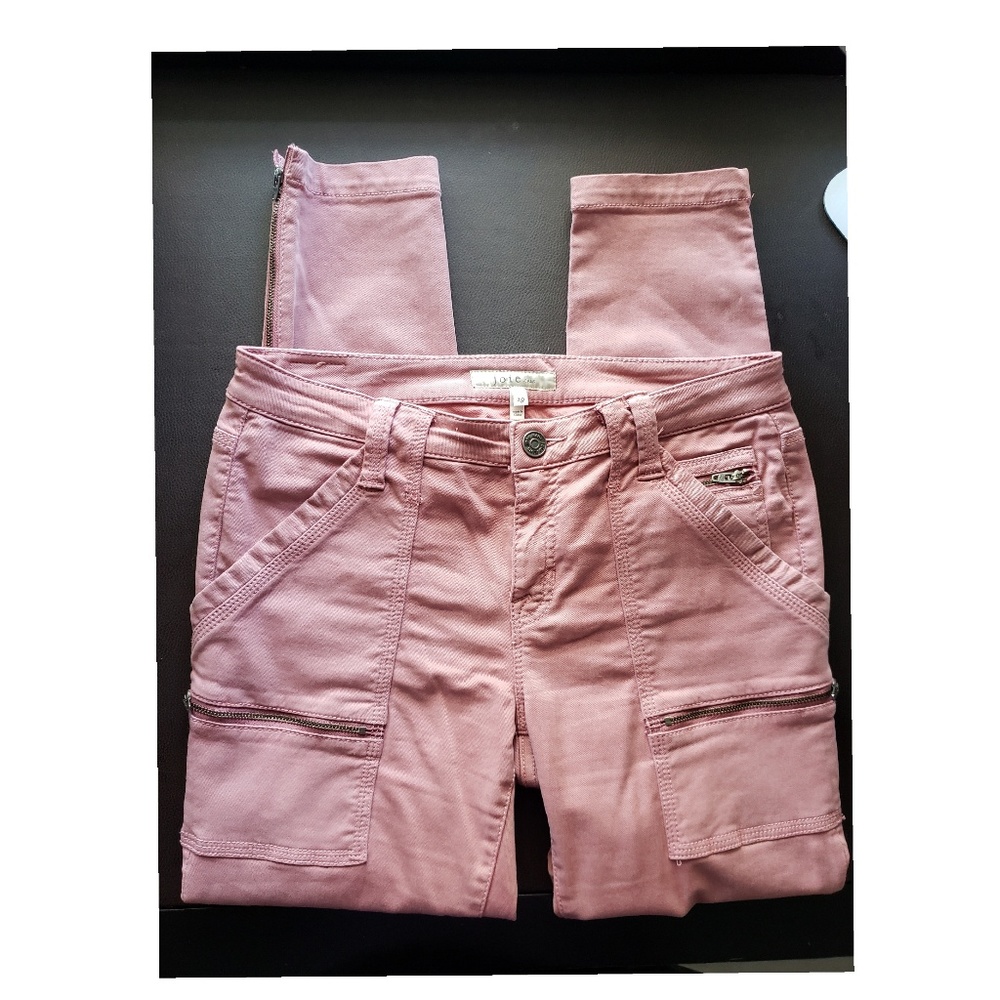 Joie Park Twill Skinny Ankle Moto Jean's